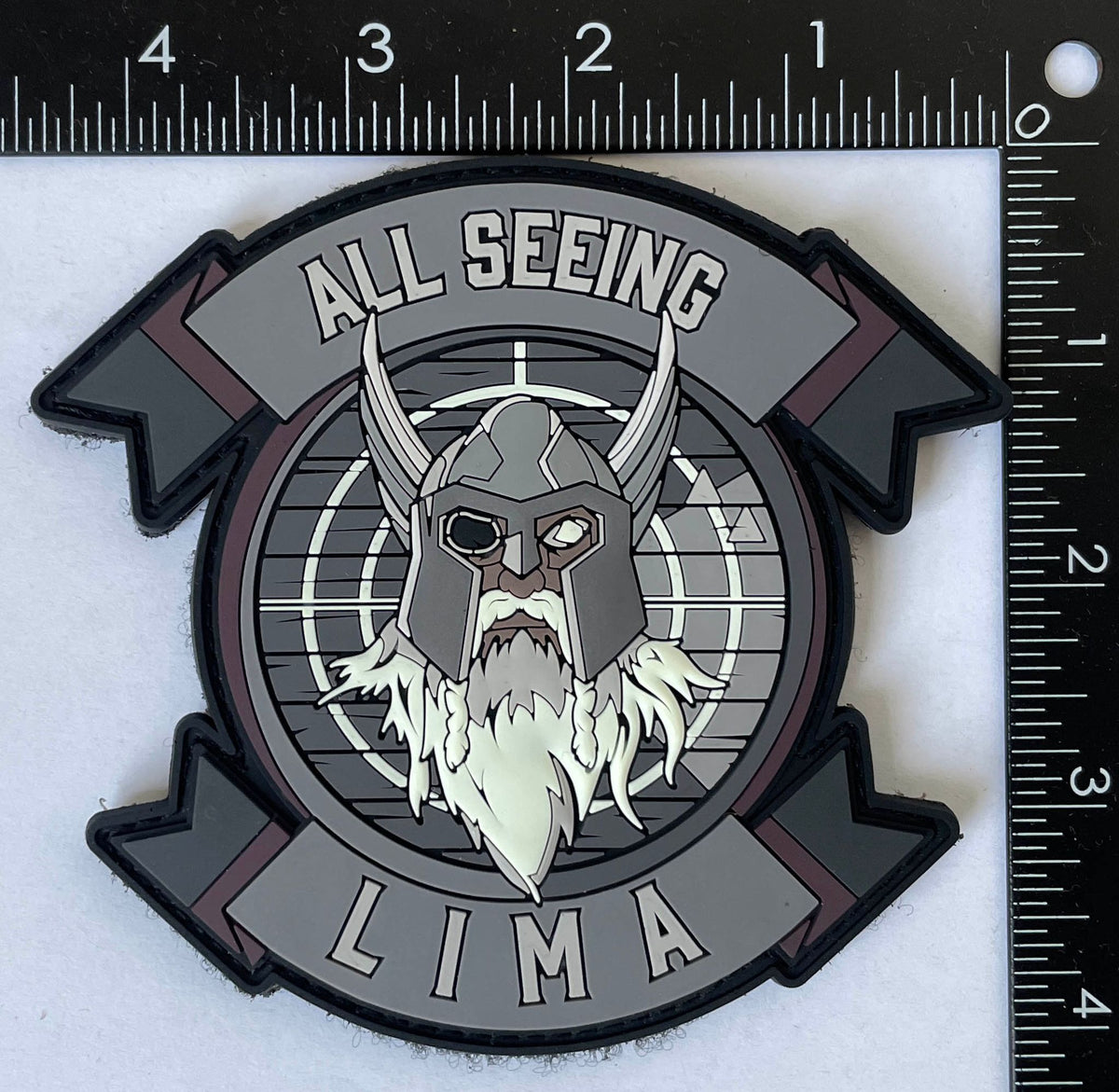 Official Marine Aviation Control Squadron MACS-1 Company L All Seeing Lima PVC Patch