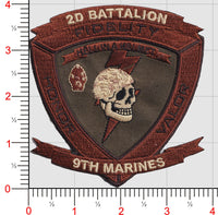 Officially Licensed USMC 2nd Battalion 9th Marines Hell in a Helmet Patch