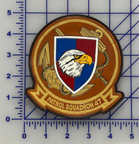 Officially Licensed US Navy VP-47 Golden Swordsmen Leather Patches