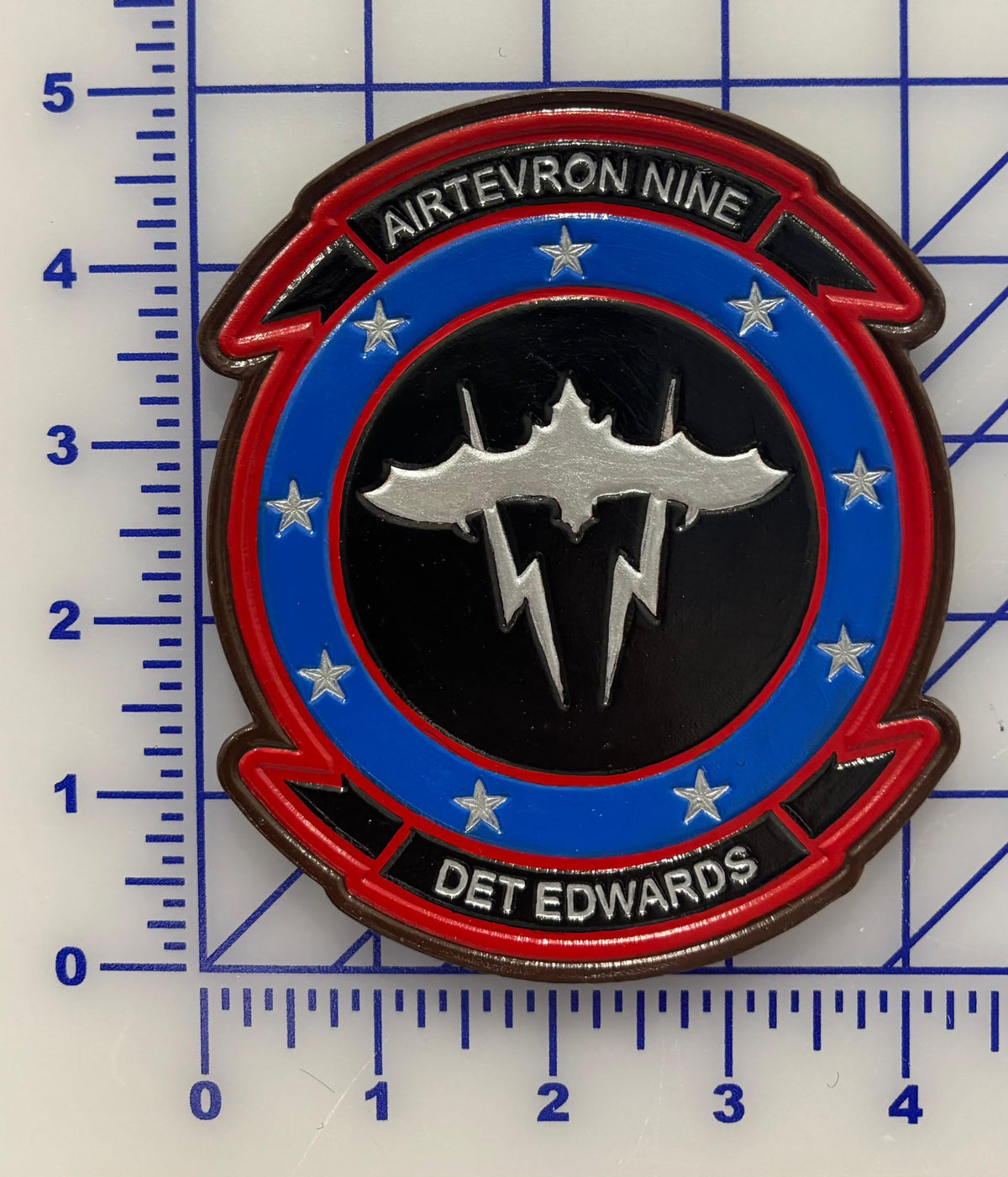 Officially Licensed US Navy VX-9 Vampires Det Edwards Leather Patches
