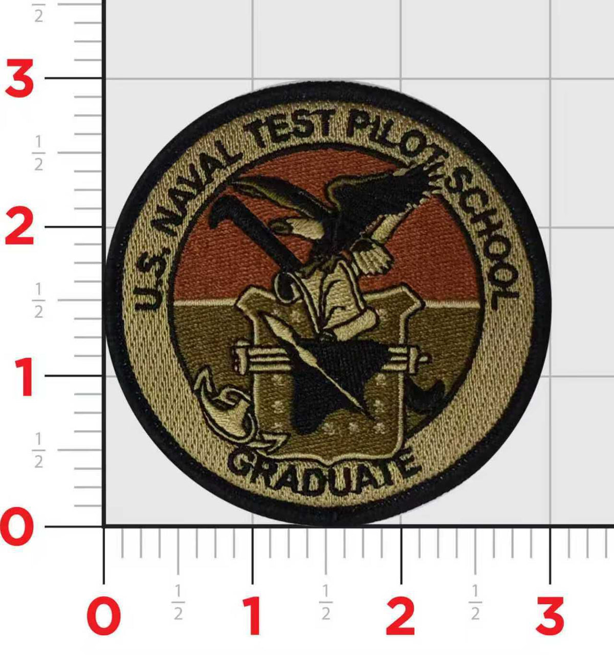 Officially Licensed US Navy Test Pilot School USNTPS Graduate Shoulder Patch