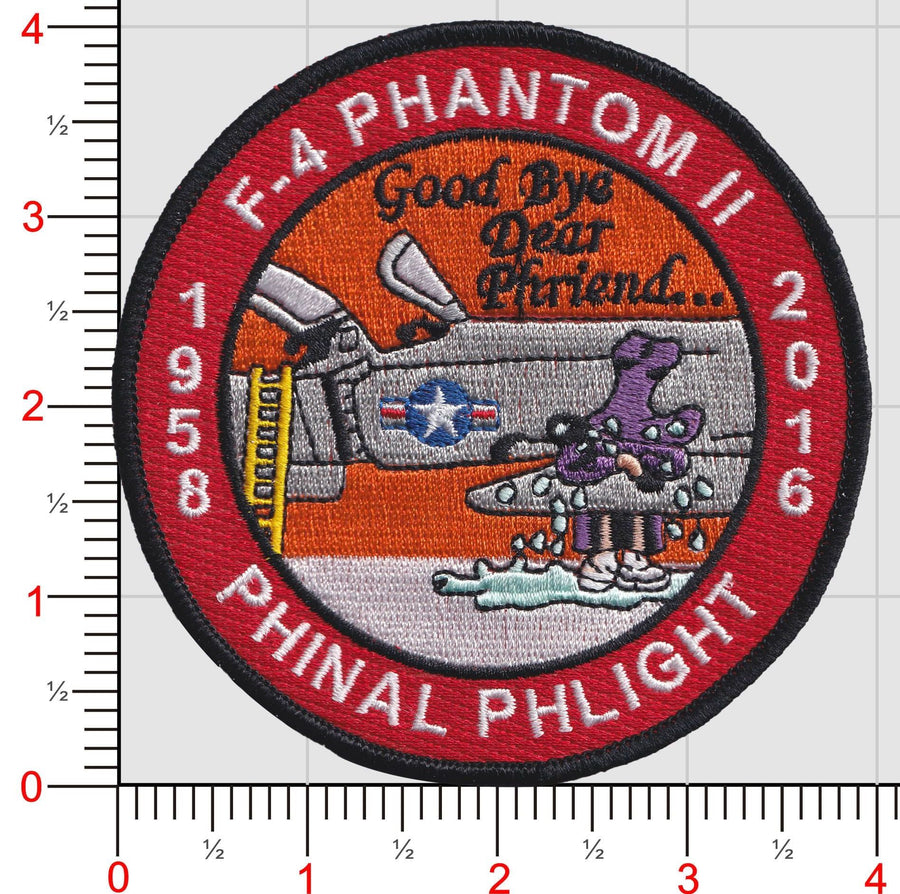 F-4 Phantom Phinal Phlight Patch and Sticker
