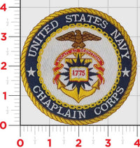 Officially Licensed US Navy Chaplain Corps Shoulder Patch