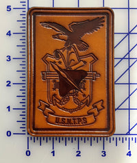 Officially Licensed US Navy Test Pilot School Student Leather Patch