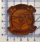 Officially Licensed HMH-366 Hammerheads Hand Painted Leather Patch