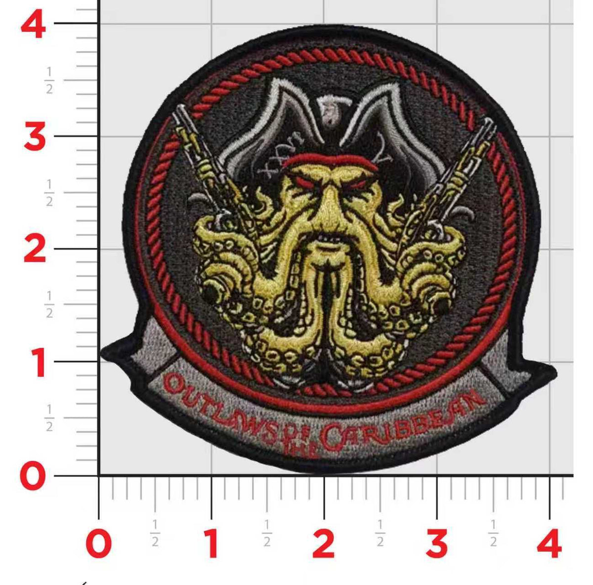 Official HSC-26 Chargers Outlaws of the Caribbean Patches