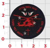 Official VMM-163 REIN 11th MEU ACE Aircraft Shoulder Patches