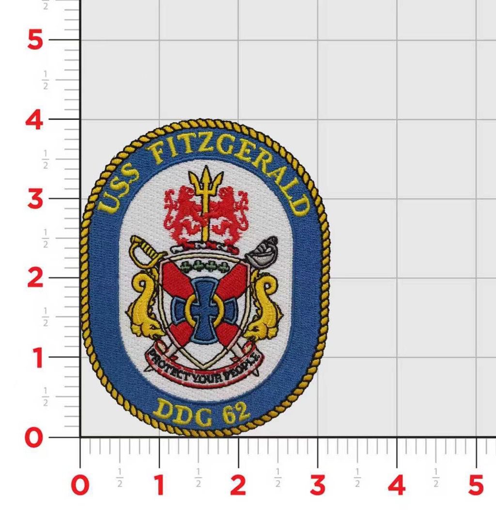 Officially Licensed USS Fitzgerals DDG-62 Patch