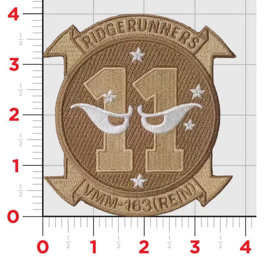 Official VMM-163 Ridge Runners REIN 11th MEU Patch