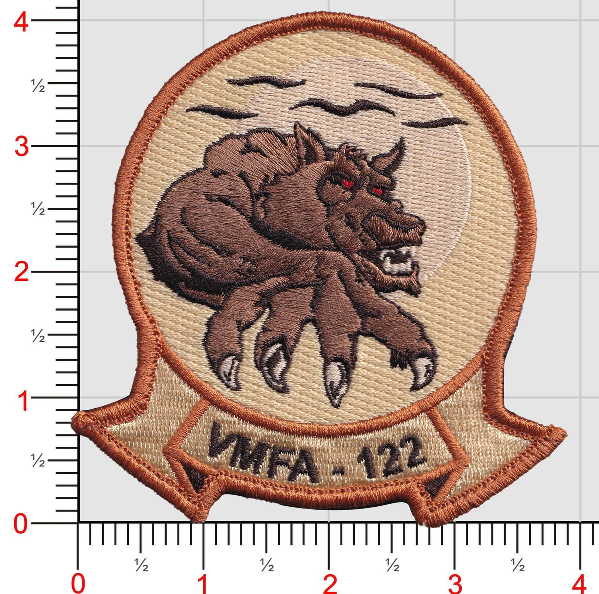 Officially Licensed USMC VMFA-122 Werewolves Squadron Patch