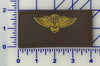Brown / Flight Equipment Wings (Gold) / With Velcro