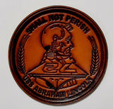 Officially Licensed US Navy USS Abraham Lincoln CVN-72 Shall Not Perish Leather Patch