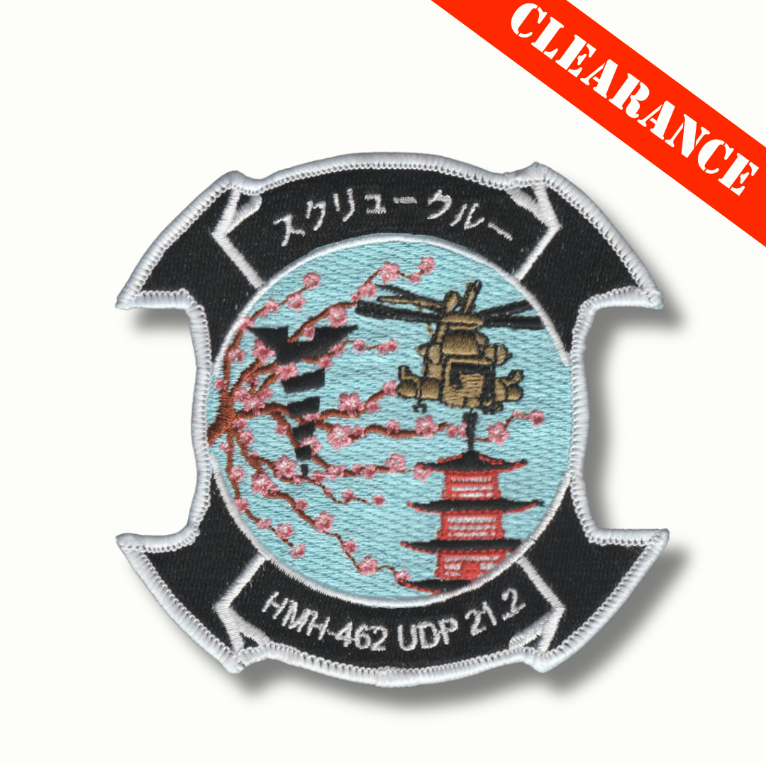 Official HMH-462 Screw Crew UDP 21.2 DET patches