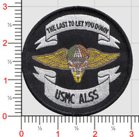 USMC ALSS The Last to Let You Down Patch