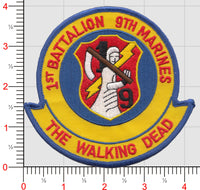 Officially Licensed USMC 1st Bn 9th Marines Walking Dead Patch