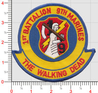 Officially Licensed USMC 1st Bn 9th Marines Walking Dead Patch
