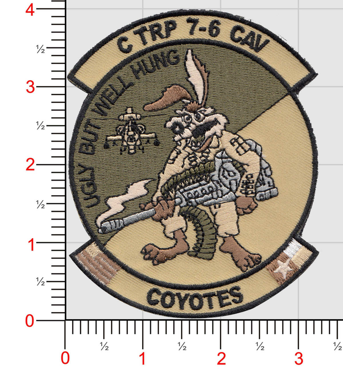 US Army C Troop 7-6 Cav Coyotes Patch