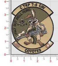 US Army C Troop 7-6 Cav Coyotes Patch