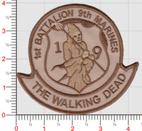 Officially Licensed USMC 1st Bn 9th Marines Walking Dead Patch