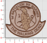 Officially Licensed USMC 1st Bn 9th Marines Walking Dead Patch