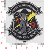 Officially Licensed USMC 1st Bn 9th Marines Walking Dead Patch