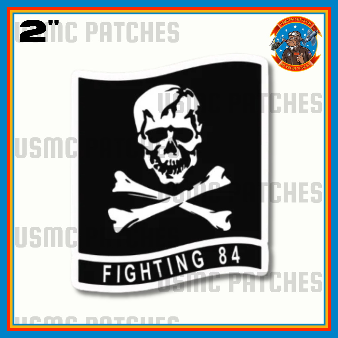 Officially Licensed US Navy VF-84 Jolly Rogers 2" Sticker