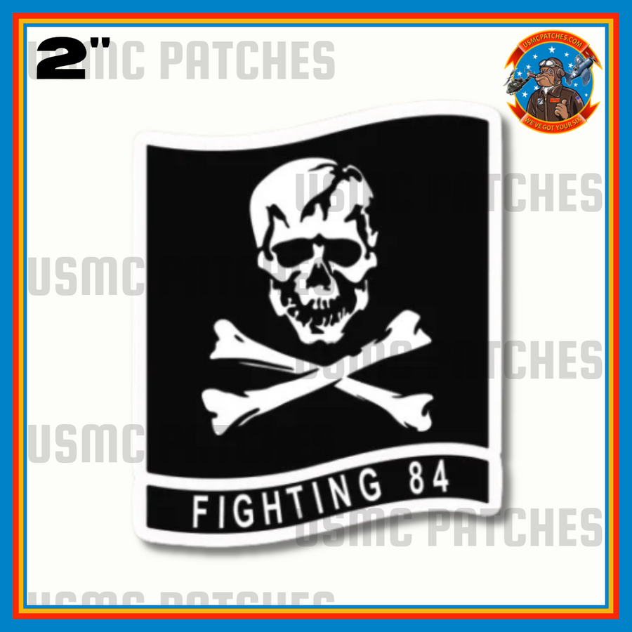 Officially Licensed US Navy VF-84 Jolly Rogers 2" Sticker