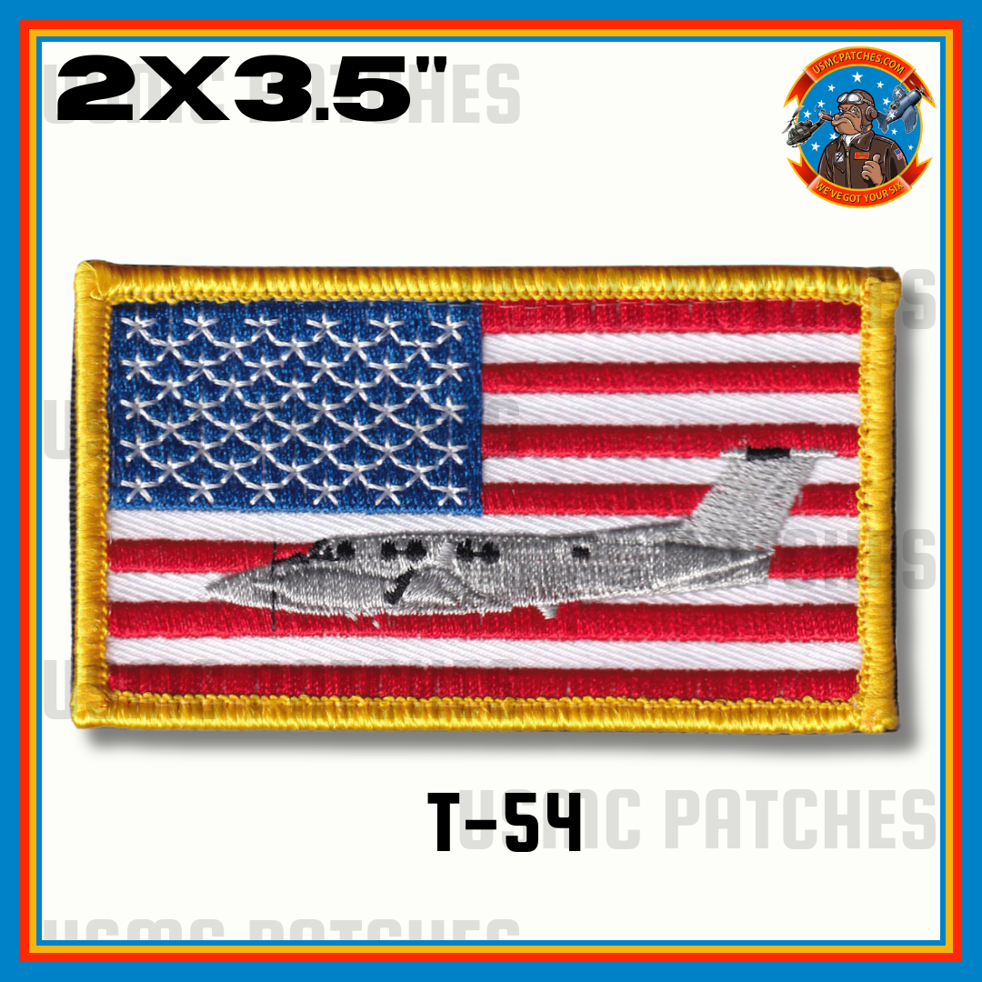 Official T-54 Marlin II King Air 260 US Flag Patch