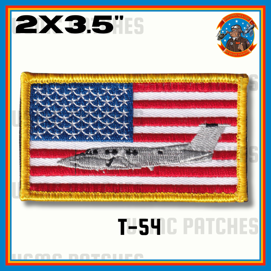 Official T-54 Marlin II King Air 260 US Flag Patch