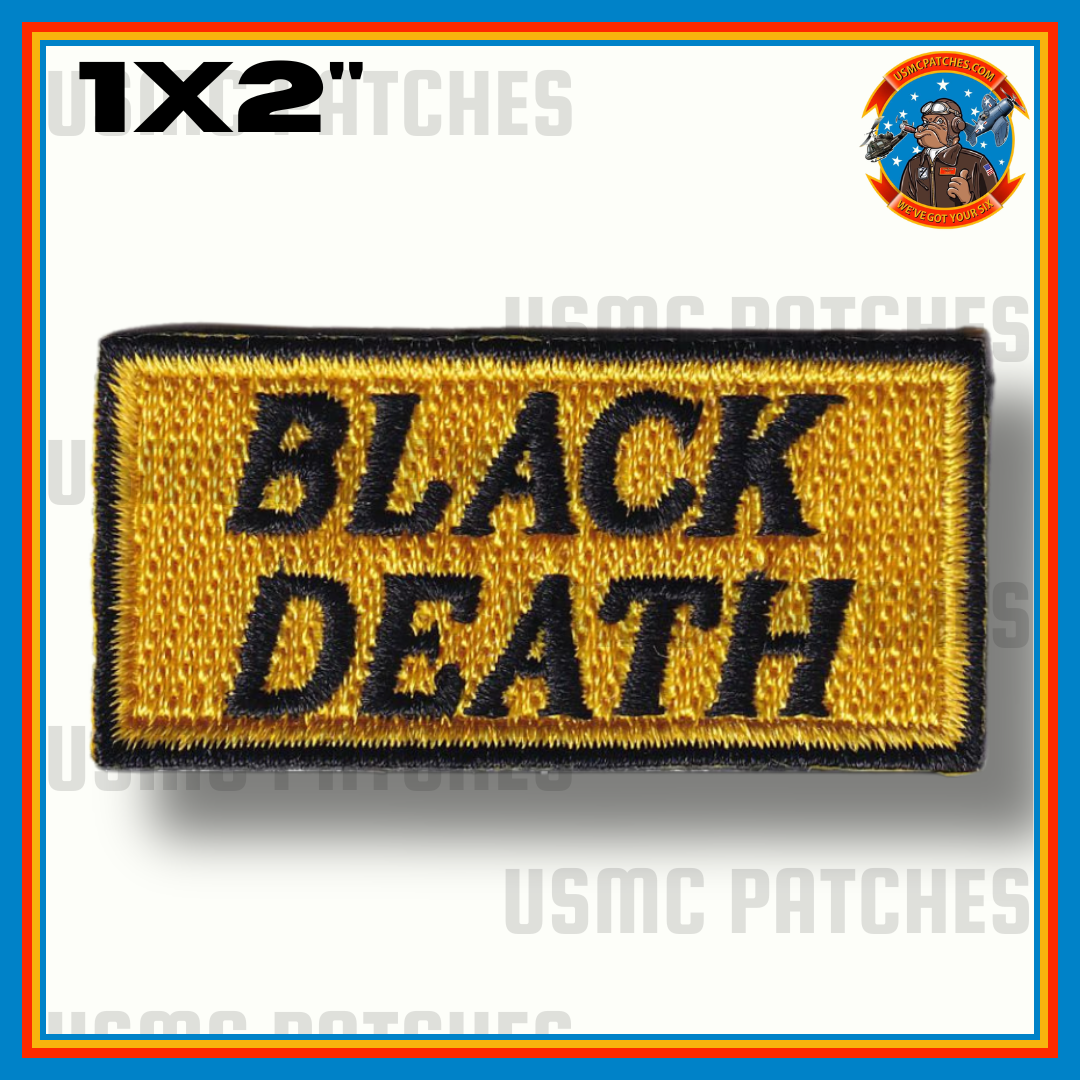 Official VMFA-542 Black Death Tab Patch