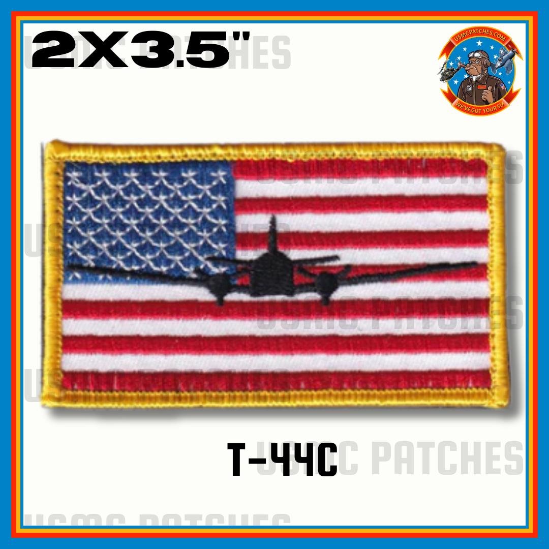 Official T-44C Pegasus US Flag Patch