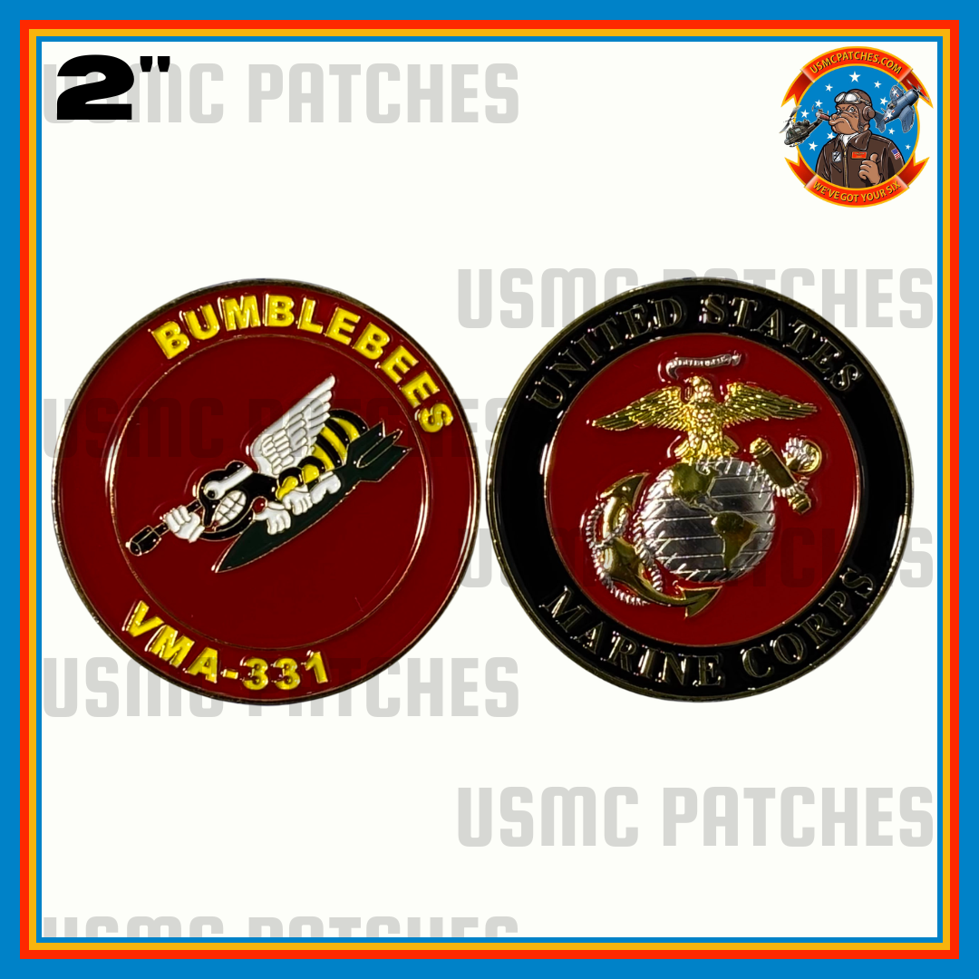 Officially Licensed USMC VMA-331 Bumblebees Squadron Coin