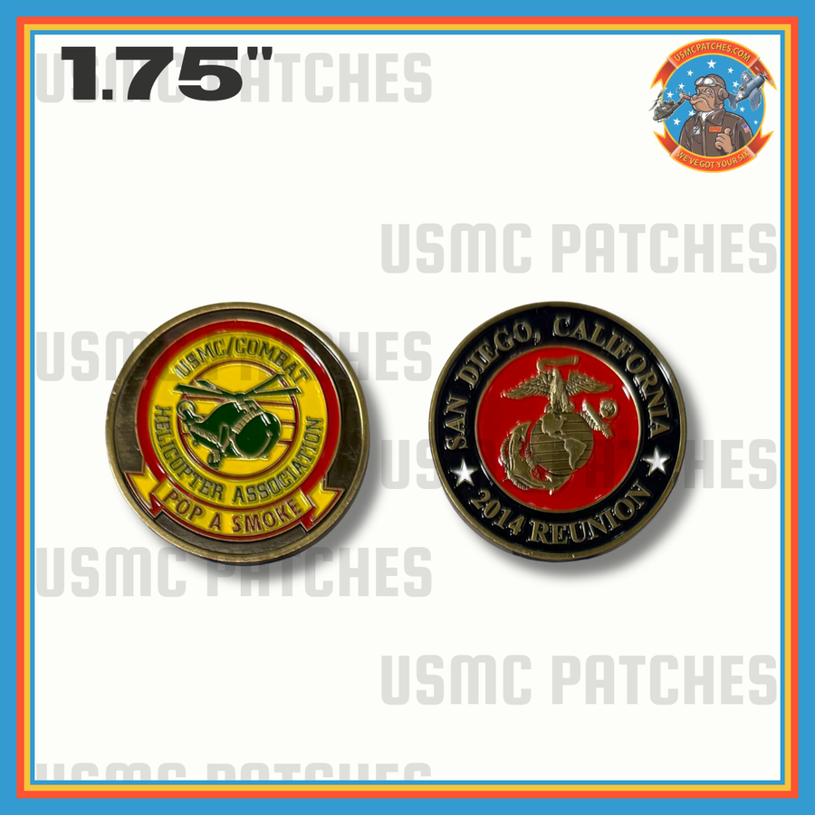 Officially Licensed USMC/Combat Helicopter & Tiltrotor Association 2014 Reunion San Diego Coin