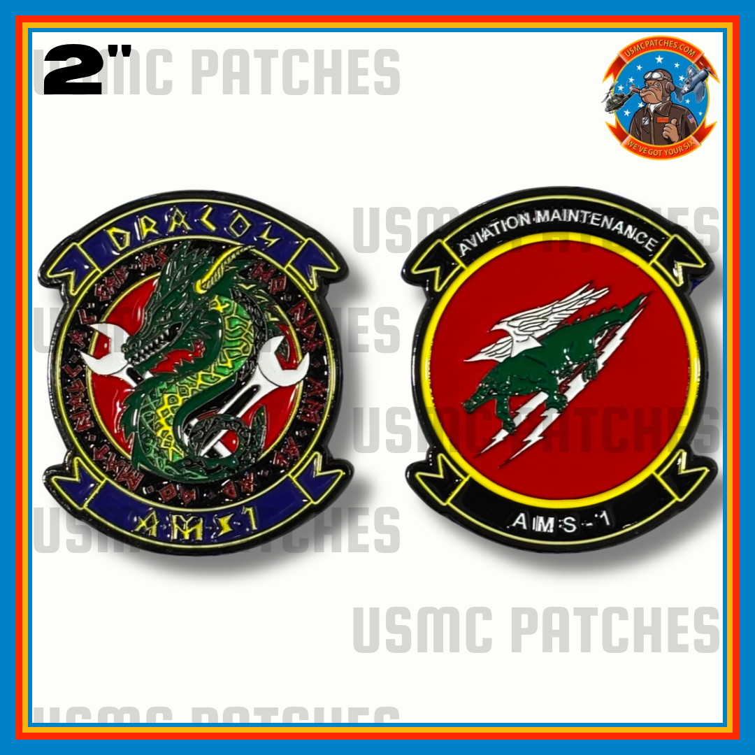 Official AMS-1 Aviation Maintenance Dracos Coin