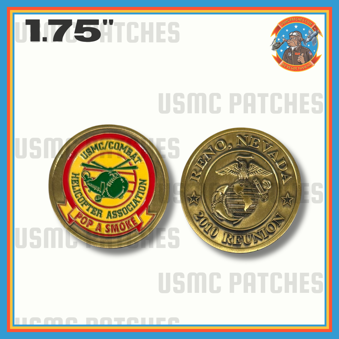 Officially Licensed USMC/ Combat Helicopter Association Reno 2010 Reunion Coin