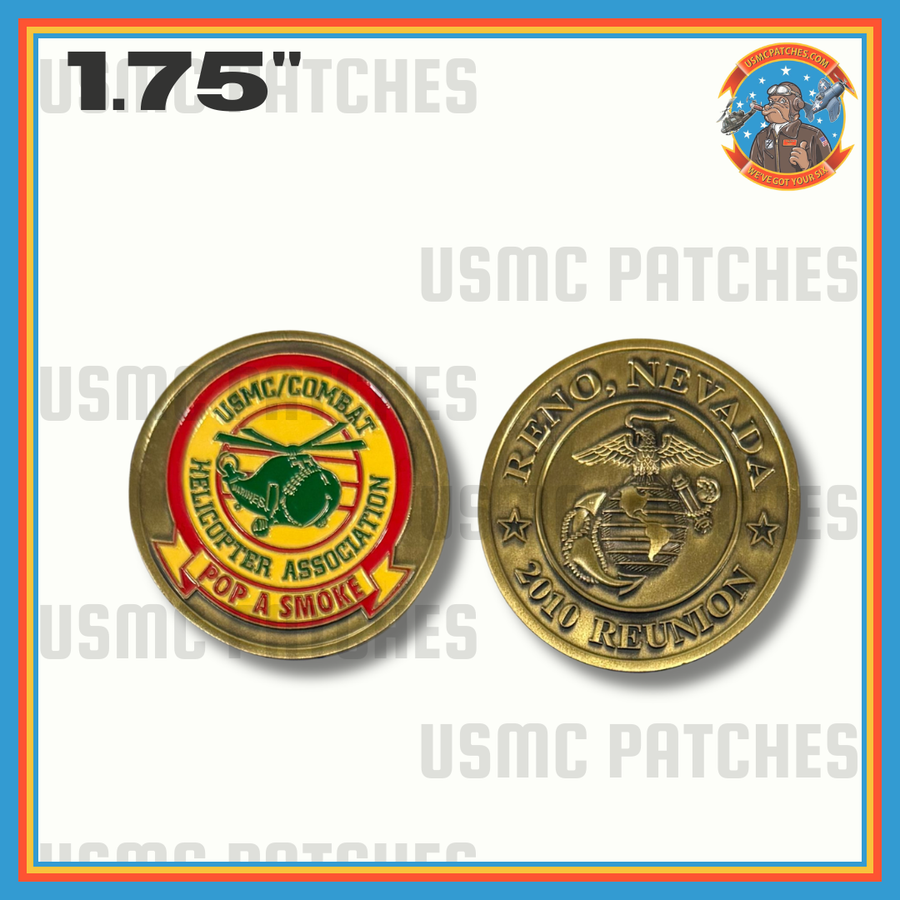 Officially Licensed USMC/ Combat Helicopter Association Reno 2010 Reunion Coin
