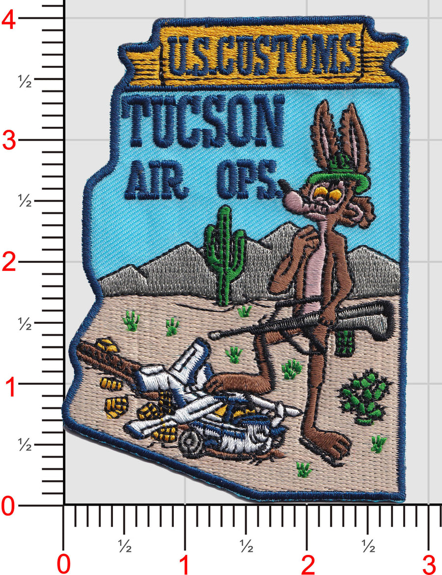 Legacy US Customs, Tucson Air Branch Patch, Coyote with Aug Patch