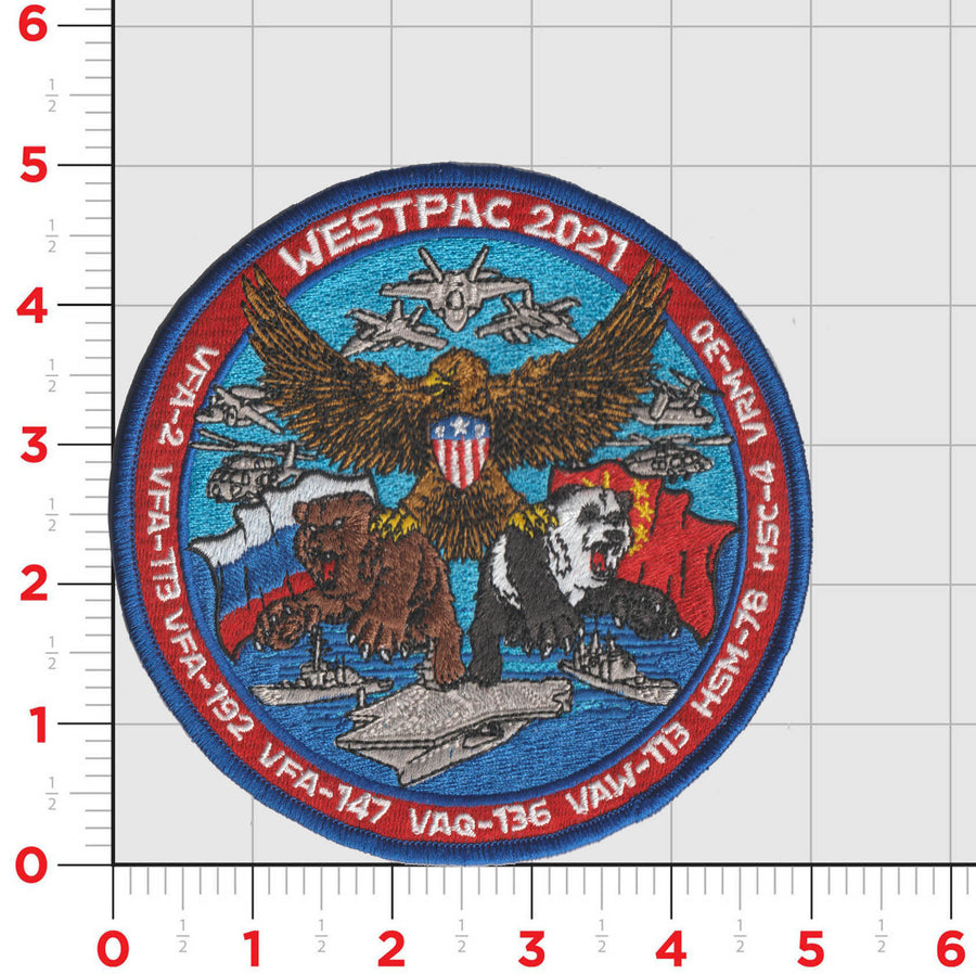 USS Carl Vinson Westpac 2021 Cruise Patch