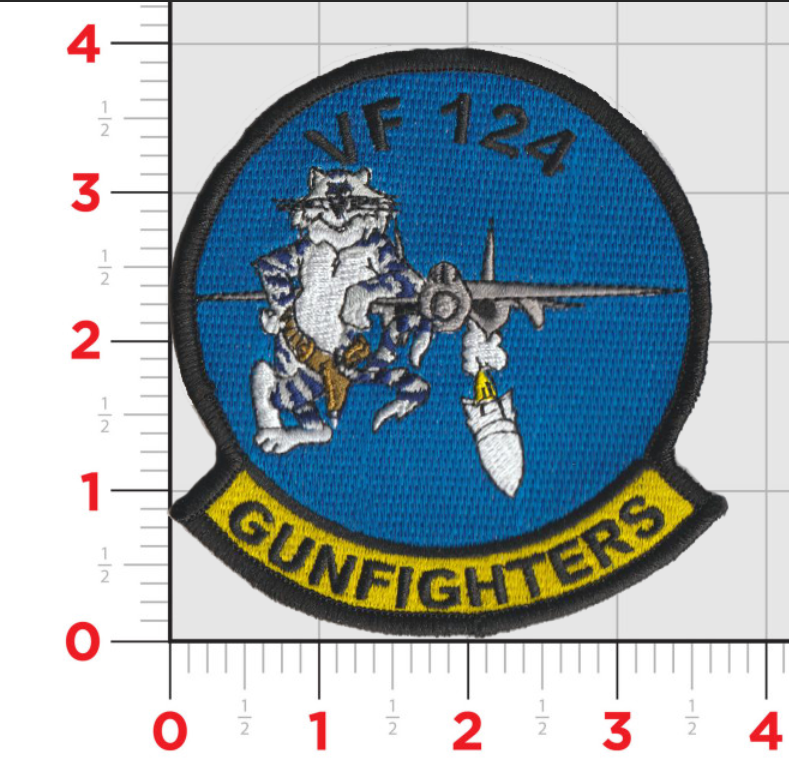 Officially Licensed US Navy VF-124 Gunfighters Patch