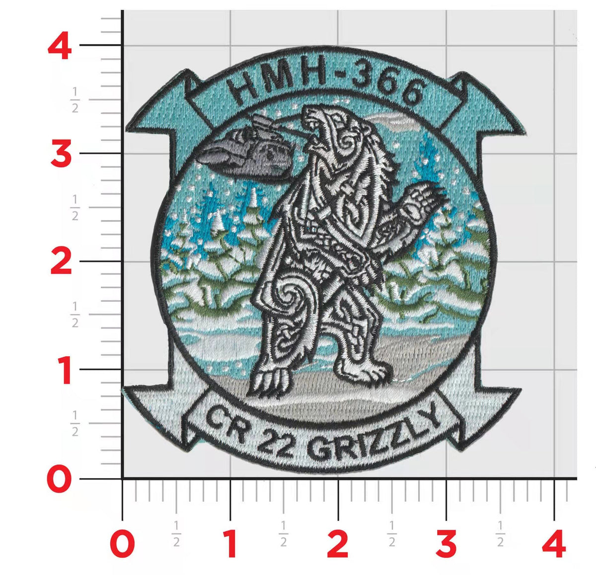 Buy Officially Licensed HMH-366 Grizzly Norway DET Patch ...