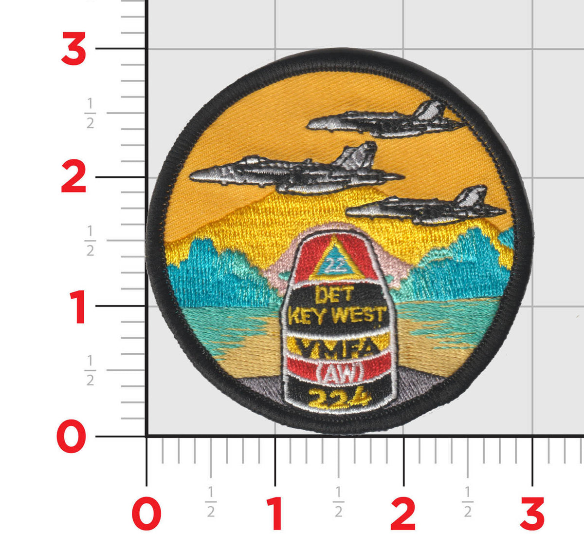 Official VMFA(AW)-224 Bengals Key West Det 2022 Shoulder Patch