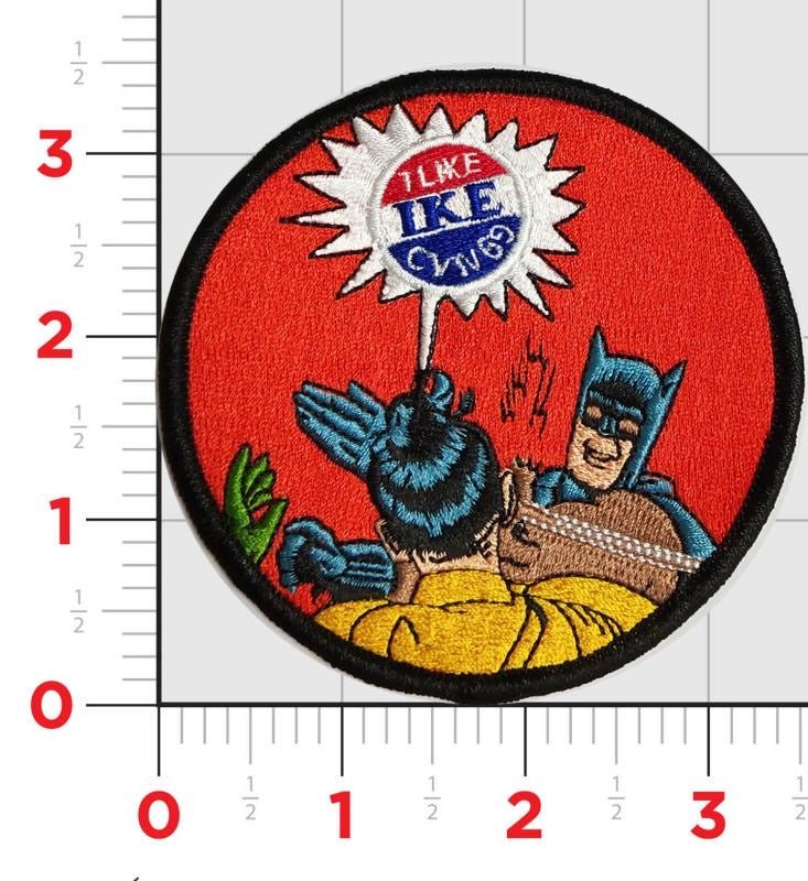 US Navy CVN-69 "I Like Ike" Batman Patch