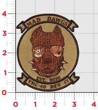 Official US Navy VRC-40 DET 4 Mad Dawgs Patches