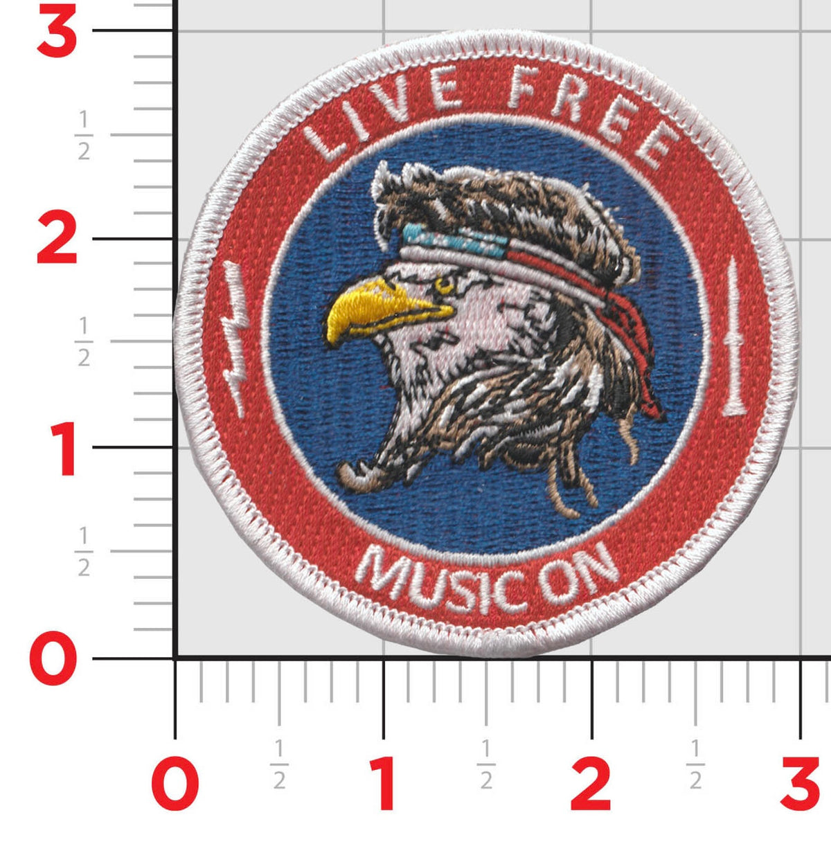 Official VAQ-140 Patriots Live Free Squadron Shoulder Patch