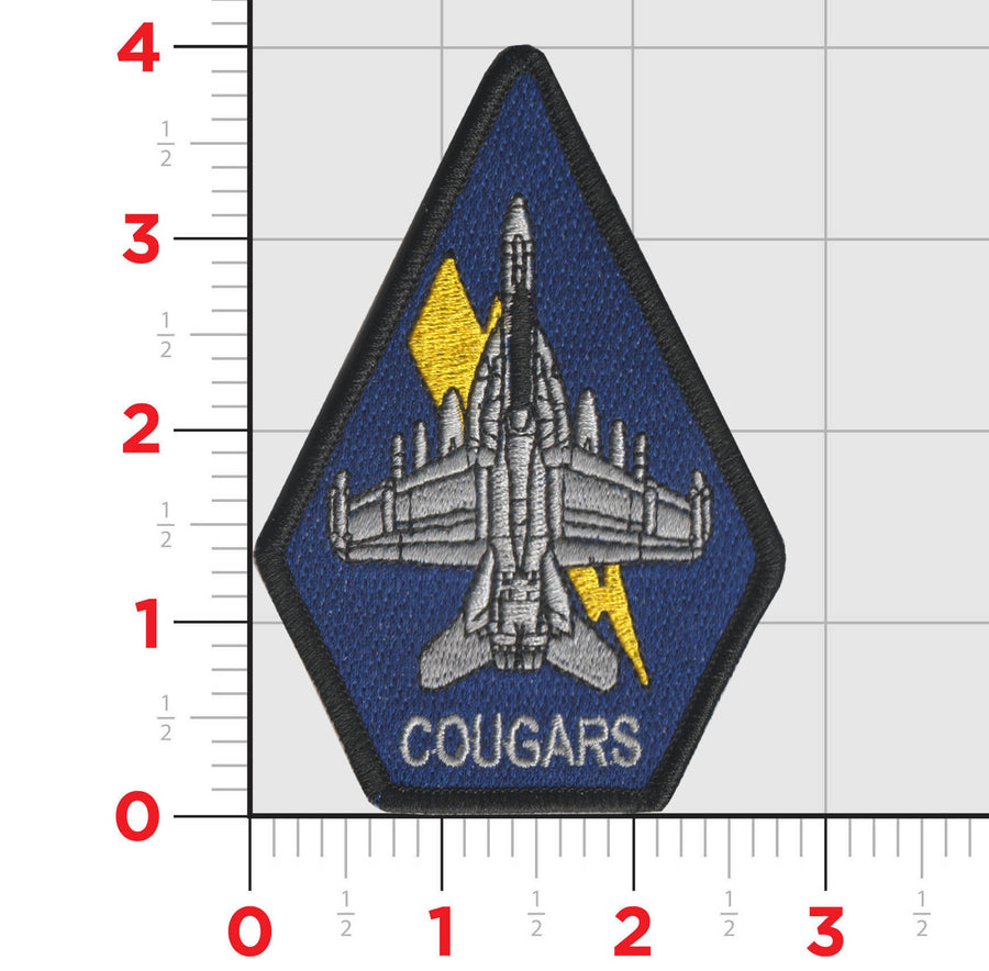 Official VAQ-139 Cougars Coffin Shoulder Patches