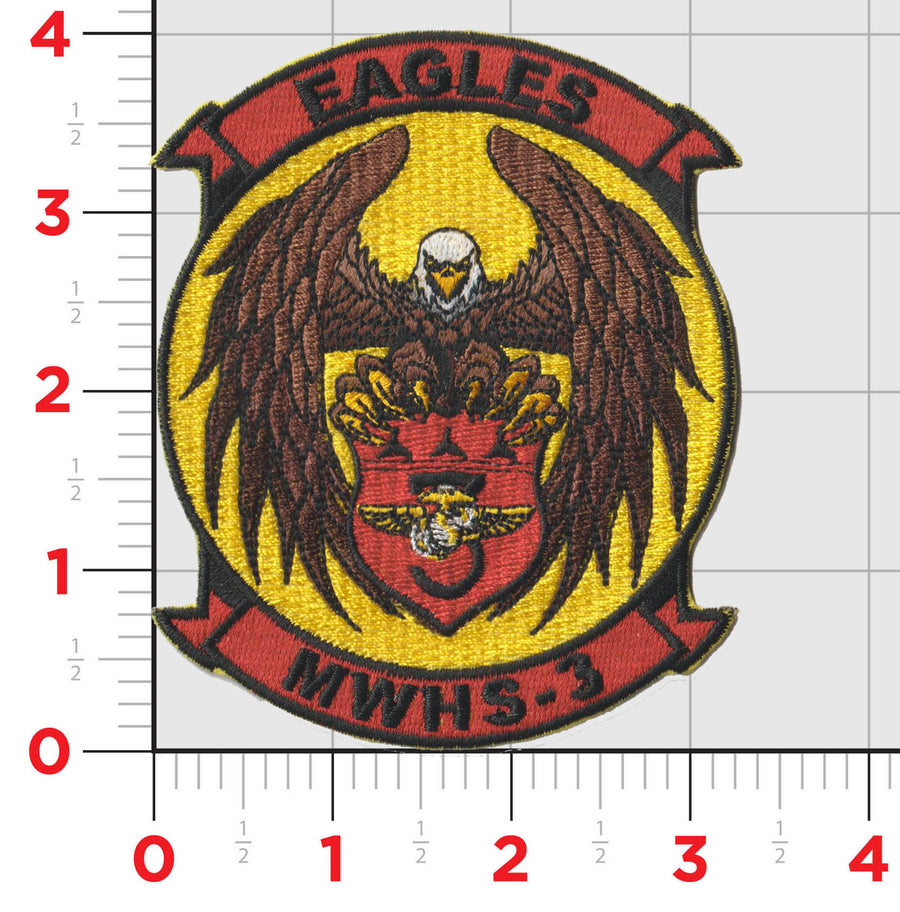 Officially Licensed USMC MWHS-3 Eagles Patch
