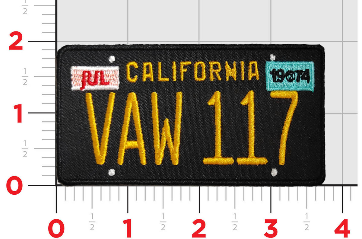 VAW-117 Wallbangers License Plate Flag Patches