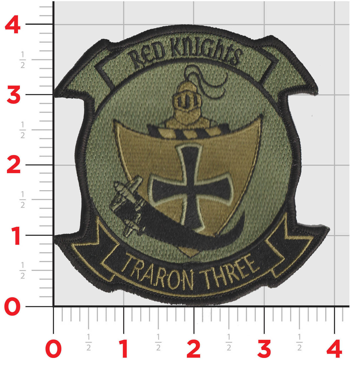 Officially Licensed  US Navy VT-3 Red Knights Squadron Patches