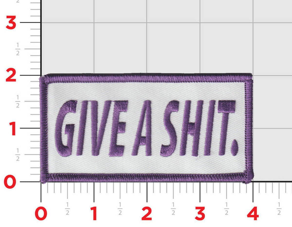 Official VMM-364 Purple Foxes "Give a S*hit" patches