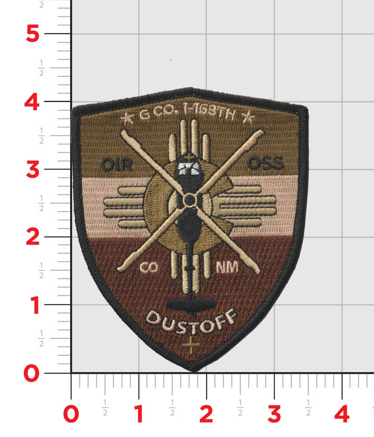 Official New Mexico/ Colorado Army Guard G Co 1-168th Dustoff Patches